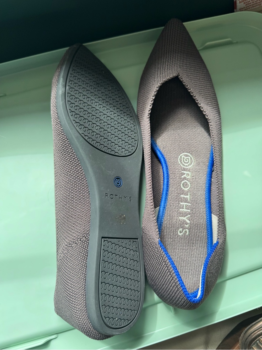 Rothy's Mink Pointed Toe Flats